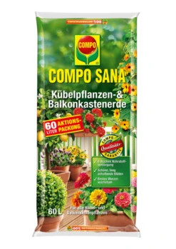 COMPO SANA Kübelpflanzen-& Balkonkastenerde, 60 L