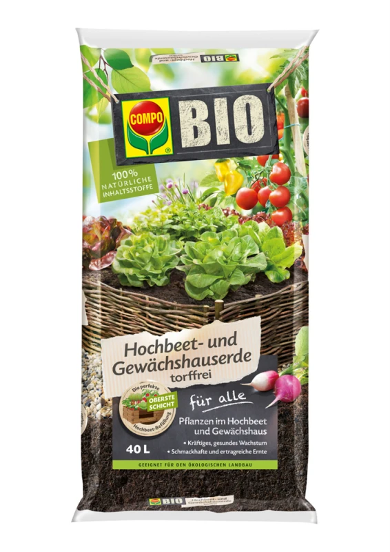 COMPO Bio-Hochbeet-& Gewächshauserde 3 COMPO Bio-Hochbeet-& Gewächshauserde