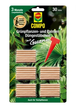 COMPO Düngestäbchen Für Grünpflanzen-& Palmen, 30 Stück