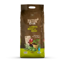 NATUR ERDE Kräuter-& Anzuchterde, 18 L